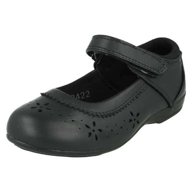 Girls Cool 4 School Black Shoes UK Sizes 10-2 : H2R422