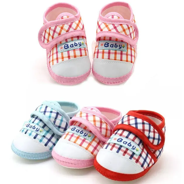 0-18M Newborn Baby Boys Girls Crib Soft Sole Children Shoes Anti-slip Prewalker