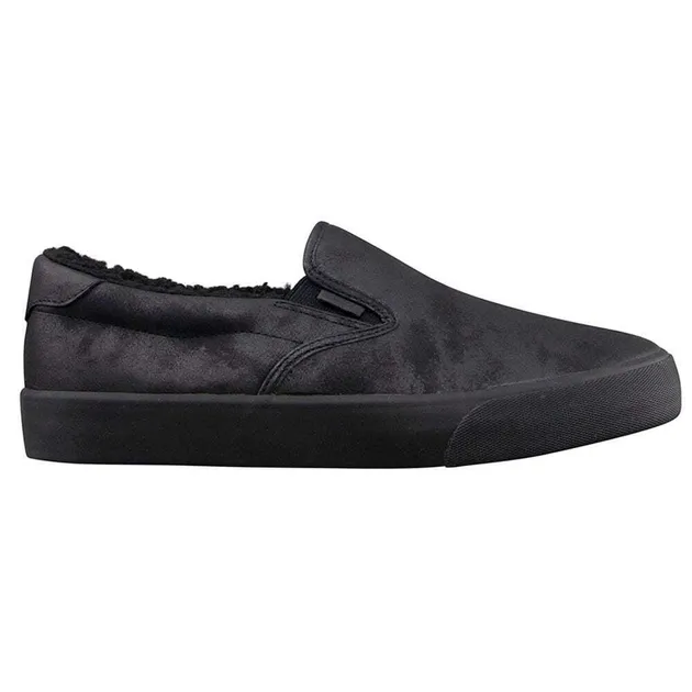 Lugz Clipper Lx Fleece Slip On  Mens Black Sneakers Casual Shoes MCLPRLXFD-001