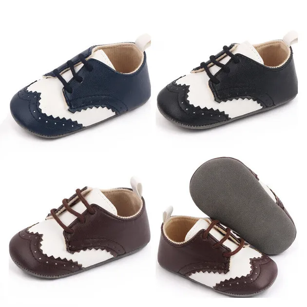 Little Gentleman Baby Boy Crib Shoe Soft Sole Infant Casual Trainer Outfit Shoes