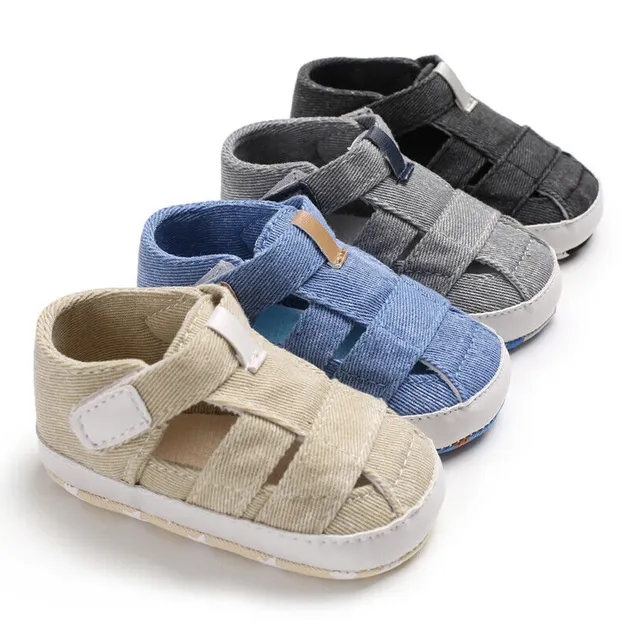 Fashion New Baby Boy Crib Shoes Infant Toddler Summer Sandals Size 0-18 Months