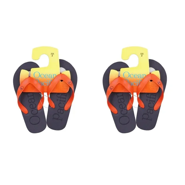 OP OCEAN PACIFIC YOUTH SIZE FLIP FLOPS QTY-2 