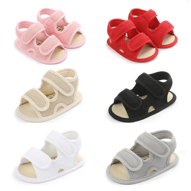 Newborn Baby Boy Girl Crib Shoe Infant Summber Sandals Soft Sole First Step Shoe