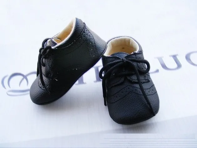 NEW Baby Boy **White Black Brown** Formal PU LEATHER Shoes 0-6 months Size 1 