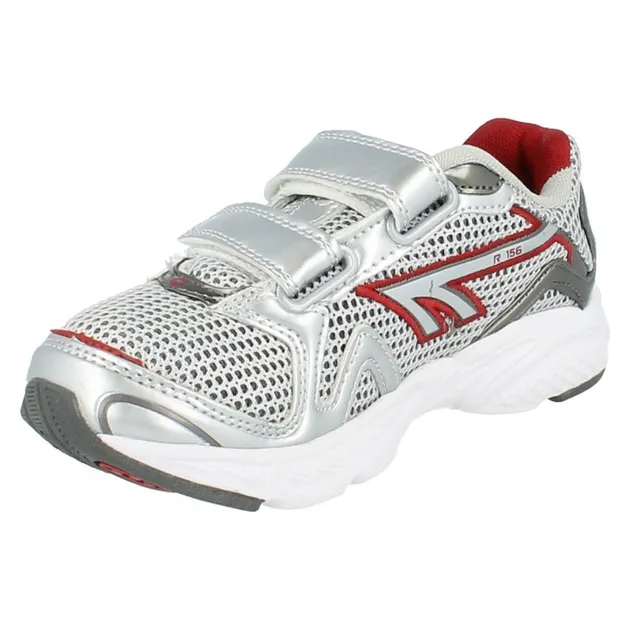 BOYS HI-TEC HOOK & LOOP SYNTHETIC CASUAL EVERYDAY TRAINERS R156 JNR EZ SIZE