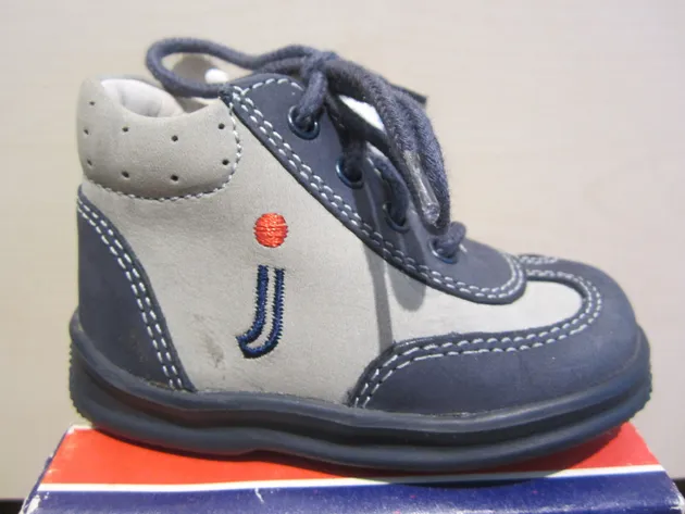 Jela Boots Walking Boots Blue/Gray Leather New !!!