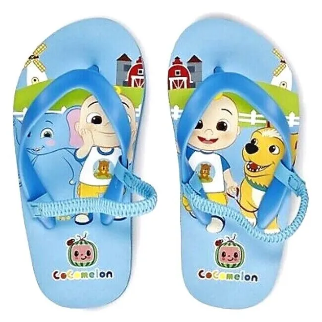 COCOMELON JJ BINGO Flip Flops Beach Sandals Toddler's Sizes 5-6, 7-8 or 9-10 NWT