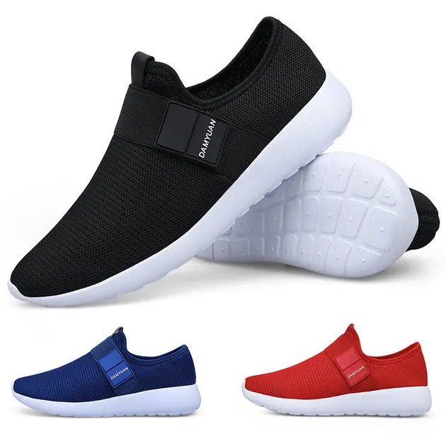 Mens Breathable Casual Shoes Mesh Slip on Walking Athletic Sneakers Gym Running