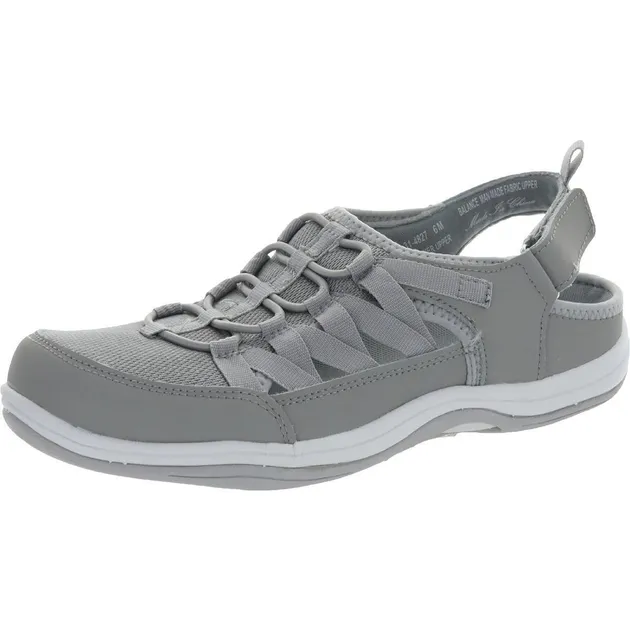 Easy Street Womens Relay Leather Lifestyle Walking Shoes Sneakers BHFO 9912