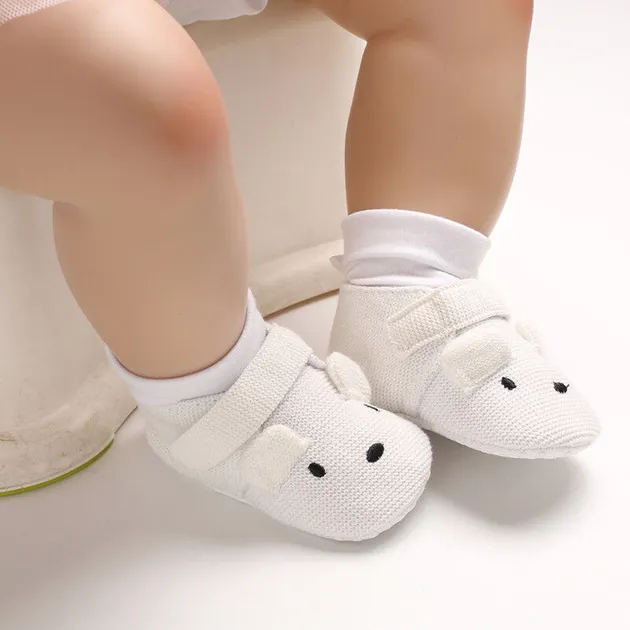 Newborn Infant Baby Boy Girl Soft Sole Crib Shoes First Step Pre Walker Trainers