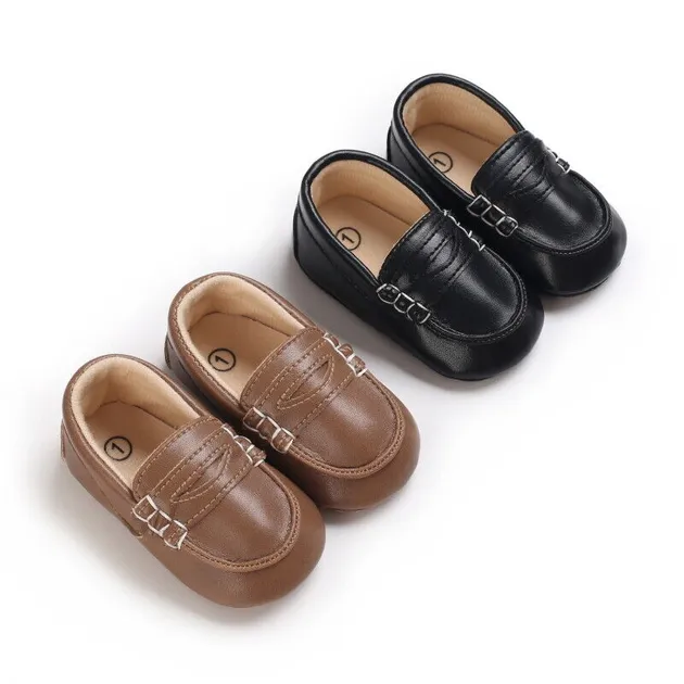 Fashion Baby Boy Slip on Crib Shoes Infant Toddler Boat Shoes Casual Trainers