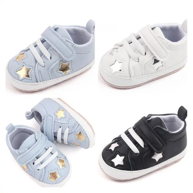 Newborn Baby Boy Girl Crib Shoes Soft Sole Toddler Pre-Walker Trainers Sneakers