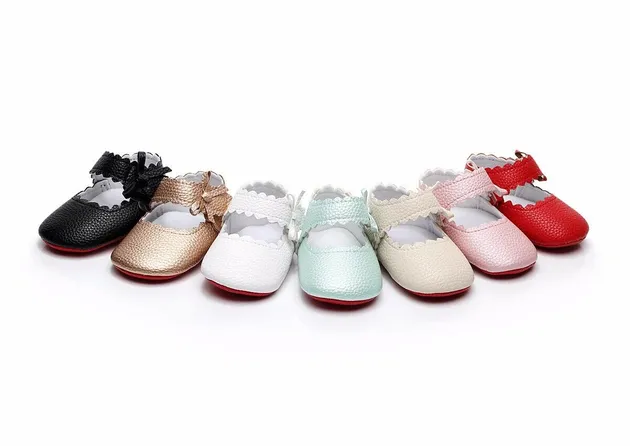 Toddler Newborn Infant Baby Girls Boys Casual Soft Sole Wave Bowknot Shoes