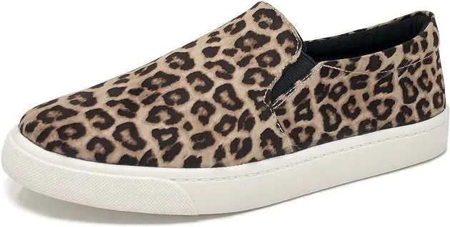 Women Slip-on Sneaker Soda Reign Classic Cheetah Leopard Low Top Fashion Casual