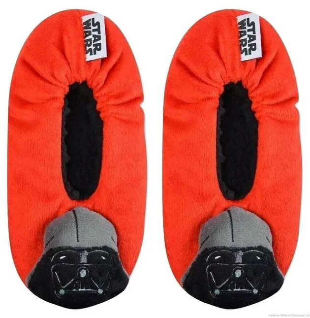 DARTH VADER STAR WARS Fuzzy Babba Slippers w/ Sound Sz. S/M (8-13) or M/L (13-4)